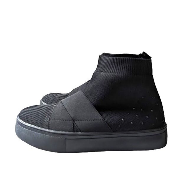 Ecko Red Rhino Logo Beyley Slip On Logo Black Sneaker Booties Size 8 New w/o Box - Picture 5 of 10